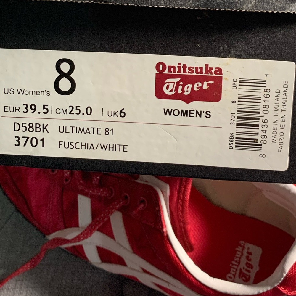 Asics Onitsuka Tiger Ultimate 81 Women's Sneakers Shoes D58BK Fuchsia sz 8 - Picture 10 of 11